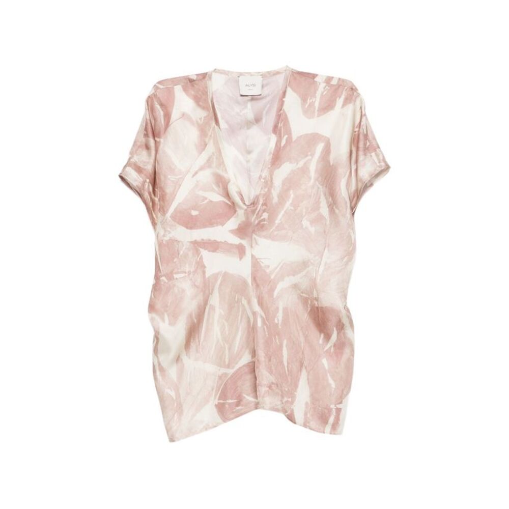 Alysi Women Printed Silk Blouse